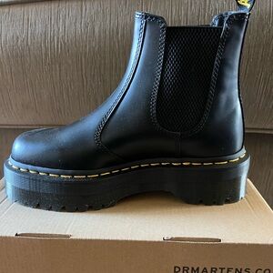 Dr. Martens Black Chelsea Platform Boots